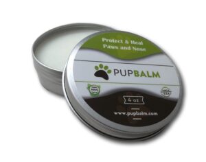 PupBalm a Nose and Paw Balm for Dogs.   Picture and link to 4oz PupBalm